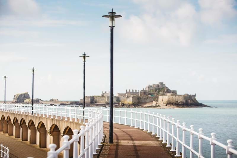 Elizabeth castle from st helier